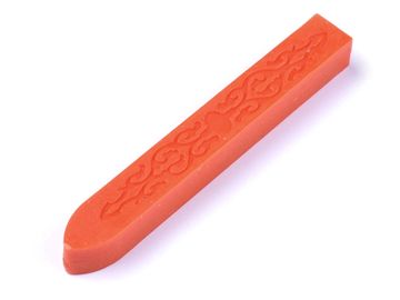 Tyčinkový pečetní vosk bez knotu 9cm - mrkvový oranžový