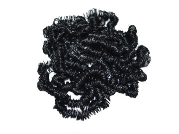 Umělé kudrnaté vlasy na panenky 3g - černé