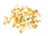 Zapínací špendlíky zicherky 22mm 100ks - zlaté