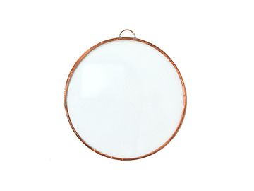 Závěsný skleněný kruh - mandala - 10cm