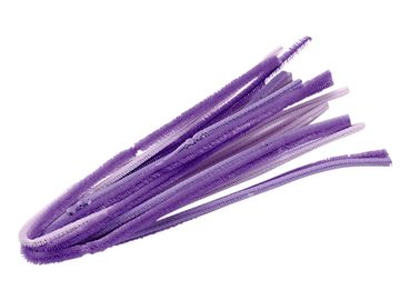 Žinilkový drát 6mm 50cm 10ks - fialové odstíny