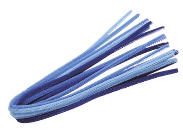 Žinilkový drát 6mm 50cm 10ks - modré odstíny